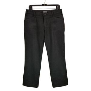 Ibex Women's 100% Merino Wool Gray Black Pants Trousers Size 8